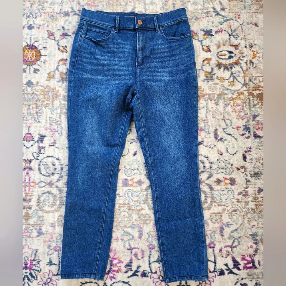 Ann Taylor Factor Denim Skinny Medium  Denim Jeans Pants, sz 6